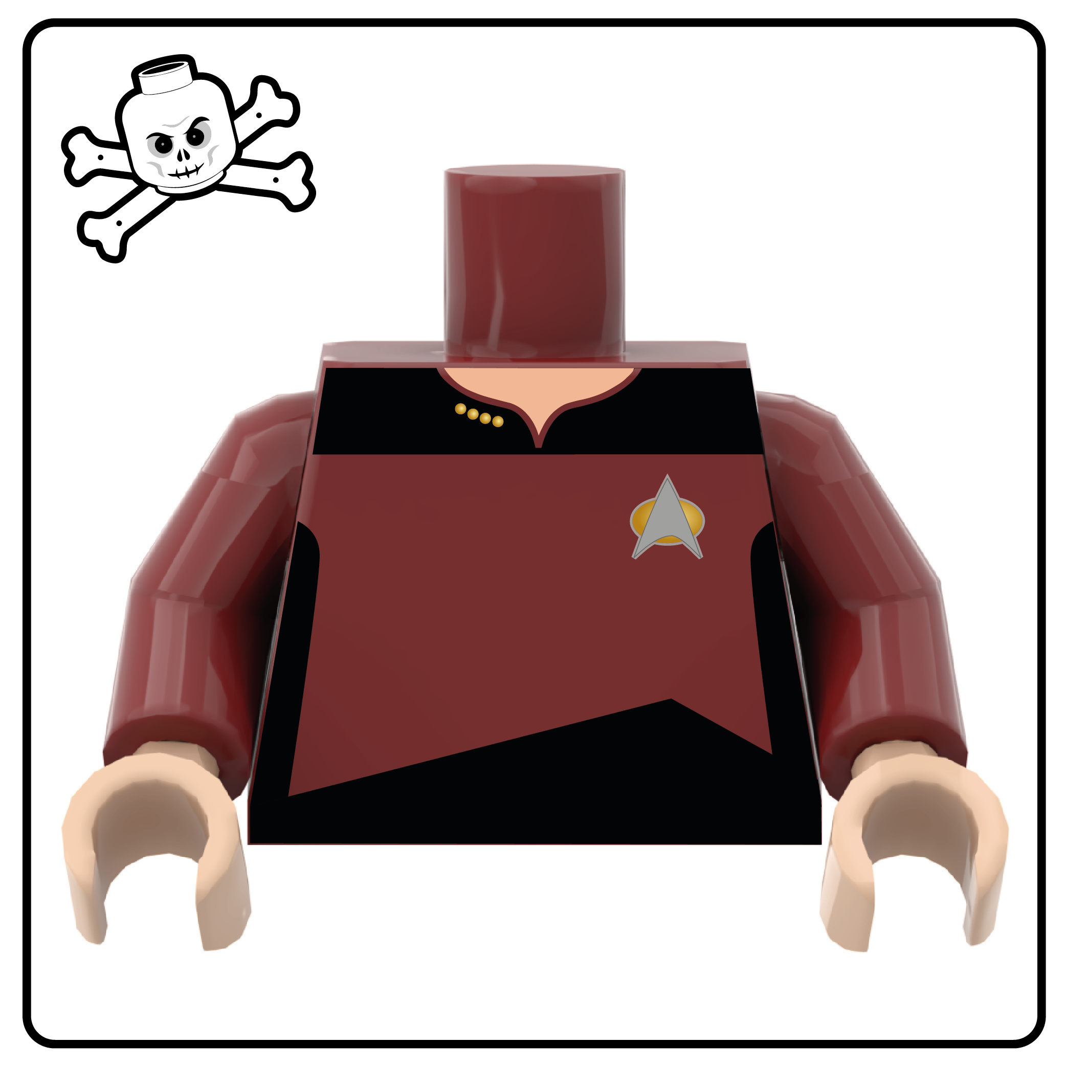 TNG Starfleet Crew Commanding Officer Torso